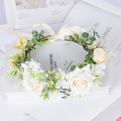 Simulated flower headdress tourist vacation princess flower fairy performance dance hair accessory female