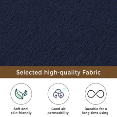 65" Mid-Century Modern Linen Fabric Corner Lounge Chair, Upholstered Indoor Chaise Lounge Solid Wood Sofa Bed for Bedroom