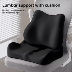 Memory foam car seat cushion. Ergonomic support. Relieves back/coccyx pain. Universal fit.
