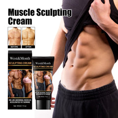 Muscle Sculpting Cream, Massage Firming Abdominal Muscles To Show The Waistline Abs Cream