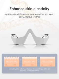 Led Red Light Therapy Device Anti-aging Micro-current Ems Eye Massager 3d Eye Vibration For Eye Wrinkle Dark Circle Remova
