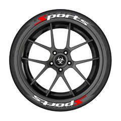 SPORTS series car tire letter sticker DIY sticker personalized modification sticker 3D three-dimensional all-in-ode tire sticker