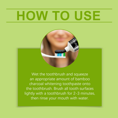 Bamboo Charcoal Toothpaste Freshen Breath, Brightening Teeth And Improving Yellow Tooth Stain Removal Toothpaste