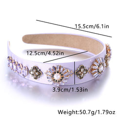 Fashionable Baroque Retro Set Water Diamond Flower Headband