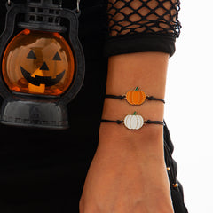 Ghost Festival Ghost Skin Wax Wire Bracelet Black Wind Bat Alloy Bracelet Set