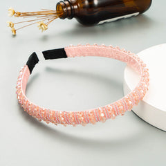 Hand Woven Beaded Headband Female Baroque Beaded Hair Binding Korean Version Net Red Wash Face Hair Accessories
