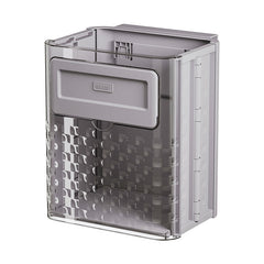 Kitchen folding trash can wall hanging large caliber leftovers bin transparent thickened folding trash can