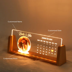 Personalized Gifts Loved Picture Frames Photo Text Memorial Plaque Night Light Christmas Decor Gift with USB