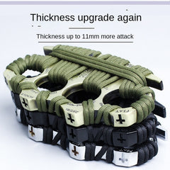 Finger Knuckle Four-Finger Boxing Glove Self-Defense Tool Weapon Ring Hand Clip Fist Clip Anti-Wolf Device
