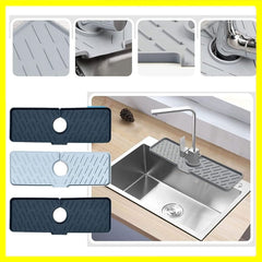 Silicone rubber folding sink drain pad splash proof tabletop kitchen and bathroom multifunctional tool