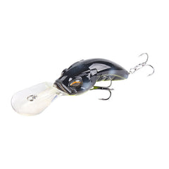 Wide Tongue Deep Dive ABS Rock Mino 10.4cm 14.5g Bead+Enhanced Three Hook Simulated Worm shaped Fake Bait
