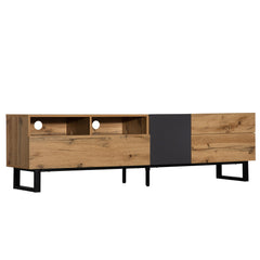 Modern TV Stand for 80'' TV with Double Storage Space