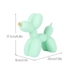 New black and white plaid balloon dog ornaments creative TV cabinet wine cabinet living room porch resin crafts