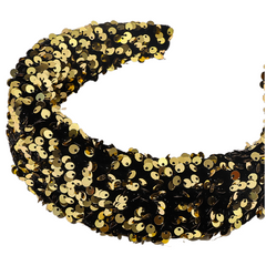 Sequin sponge wide edge headband