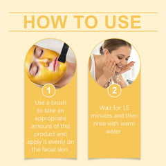 Vitamin C Turmeric Mud Film, Soft And Bright, Nourishing Facial Skin Moisturizing And Hydrating Turmeric Mud Film