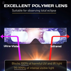 10 Pack Solar Eclipse Glasses ISO 12312-2:2015(E) & CE Certified 2015 Approved Safe Shades for Direct Solar Eclipse Viewing Dire