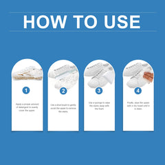 Shoe Cleaner Kit Foam Cleaning Decontamination Multi-Functional Sneaker Cleaning Household Items