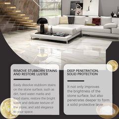 Stone Care Wax, Polished Refurbished Stone Furniture Paint Care Brightener Tile Repair Cream