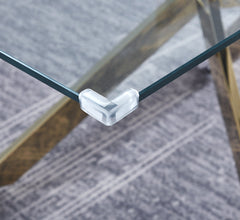 Rectangular Tempered Glass Dining Table, Modern Dining Room Interior Design, For 6 People