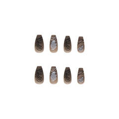 Dark Butterfly Long Ballet Nail Manicure Nail Pieces Personalized Wearing A Removable Nail