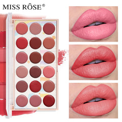 Missrose Recommends 18 Color Mouth Red Dish Matt Moisturizing Water-Resistant Non Fading And Non Staining Lipstick