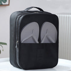 Twill Oxford Cloth Shoes Travel Storage Bags Three-layer Waterproof Shoe Bag