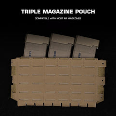 Tactical ARC V3 Molle Mag Pouch for M4/AR15, laser-cut, for hunting & airsoft.