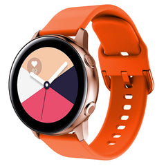 Suitable for Samsung Galaxy Watch Active2 Solid Color Silicone Strap 20/22mm Universal Strap
