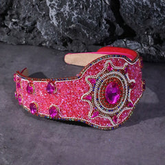 Fashion Baroque Heavy Industries Full Diamond Hair Hoops