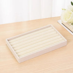 Plush jewelry storage box jewelry box rings earrings bracelets necklaces storage display shelf
