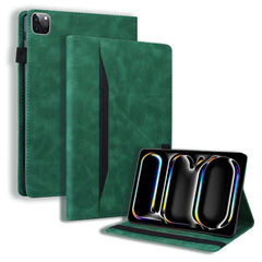 For Funda iPad Pro 11 13 Inch 2024 iPadPro11 Case PU Leather Soft TPU Back Business Folio Cover for iPad Pro M4 Case 11 13 Inch