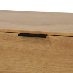 Side panel buffet cabinet with storage room, 47.2 "natural wood color kitchen cabinet with 3 drawers and 2 doors