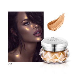Pudaier Jelly Gel Face Highlighter Body Highlighter Mermaid Eyeshadow