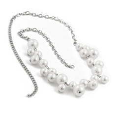 Fashion design imitation pearl tassel waist chain female creative round bead splicing body chain