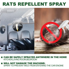 Jue Fish rats repellent spray car body kitchen office bedroom warehouse sewer pipe anti rat spray 60ml mouse repellent spray