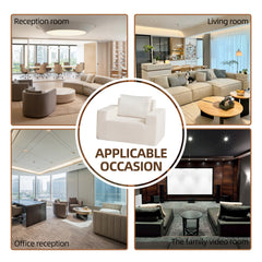 Sofa in a box Foam Sofa Couch with Pillow, Bean Bag Chairs for Adults Stuffed High-Density Foam
