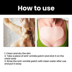 Breast Anti-Wrinkle Patch, Moisturizing And Firming Cleavage Skin Breast Moisturizing Silicone Patch To Reduce Breast Wrinkles