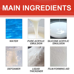 Waterproof Adhesive, Roof Bathroom Kitchen Wall Waterproof Free Smashing Brick Leakproof Paint