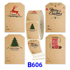 Christmas gift stickers decorative sealing sticker Merry Christmas Reward Self-adhesive labels Children's Day party