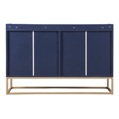 TREXM Modern Sideboard Elegant Buffet Cabinet with Large Storage Space for Dining Room, Entryway (Navy)