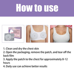 Breast Plump Firming Herbal Patch, Women's Breasts Plump Anti-sagging Breast Massage Care Patch