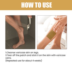 Instant Relief Varicose Vein Herbal Patch, Vein Massage To Relieve Leg Soreness And Swelling Earthworm Leg Care Patch