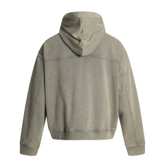 Post-Apocalyptic Punk Distressed Hooded Sweatshirt Loose Short Jacket for Men