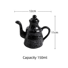 Ceramic Blue and White Kuibai Oil Pot Vinegar Bottle Oil Bottle Vinegar Pot Seasoning Pot Soy Sauce Hotel Restaurant