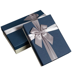 Bow gift box high-end world cover gift box for boys birthday shirt packaging box