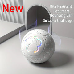Interactive Pet Toy Ball - Rechargeable, Bite Resistant, Automatic Smart Bouncing Balls