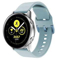 Suitable for Samsung Galaxy Watch Active2 Solid Color Silicone Strap 20/22mm Universal Strap