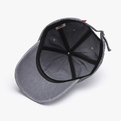 Fashionable Outdoor Versatile Curved Brim Letter Embroidery Men's Flat Tongue Hat Show Face Small Washed Women's Simple Baseball Hat Fashion