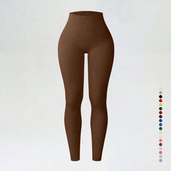 Threaded autumn and winter yoga pants seamless fitness pants high waisted sports yoga clothes leggings