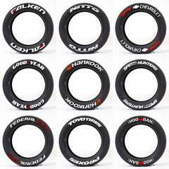 New Connected Car Tire Stickers, Tire Letter Stickers, English Letter 3D Stereoscopic Stickers